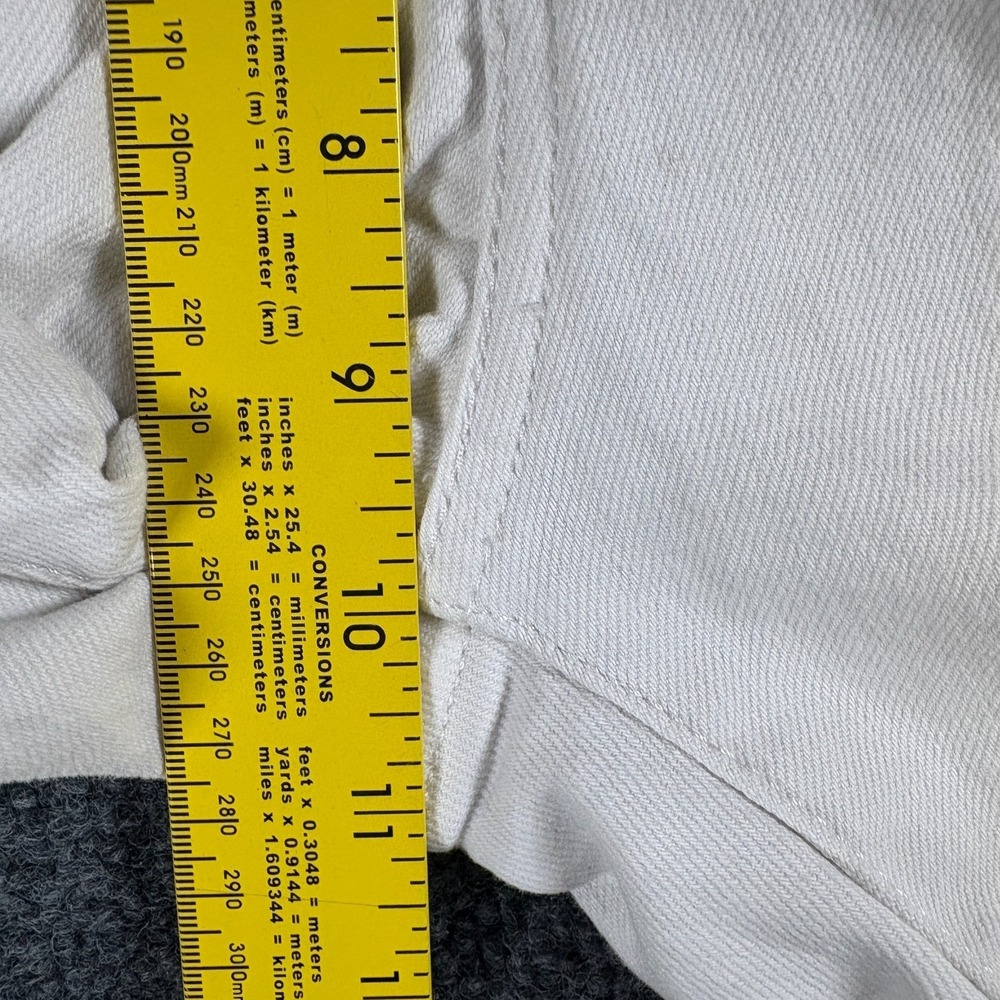 Levi Strauss & Co 721 Skinny Ankle Jeans Womens 33x25.5 White Denim High Rise - Picture 8 of 12